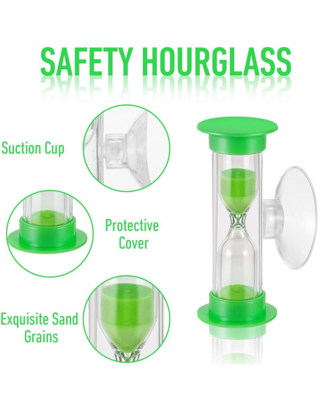 Temporizador de Arena para Cepillo de Dientes CIATBYYJ 3 Minutos