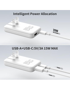 Cargador Rápido USB-C PD 20W TREBLEET Ultra Delgado 2