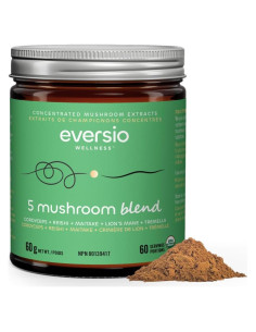 Mezcla de 5 Hongos Eversio Wellness 60g - Cordyceps, Reishi, Maitake