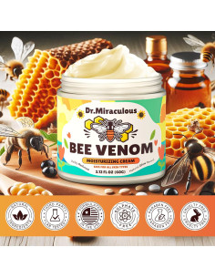 Crema Antienvejecimiento Dr. Miraculous con Veneno de Abeja 62.8 ml 2
