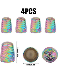 4 Dedales de Metal de Cobre para Coser y Bordar - Gosknor 2