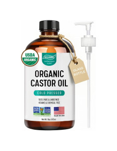 Aceite de Ricino Orgánico Sylvana 473ml con Pump - Puro y Natural