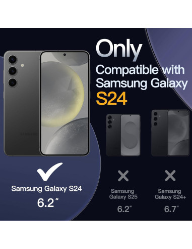 Funda Parachoques JETech para Samsung Galaxy S24 5G - Antigolpes y Antirayaduras