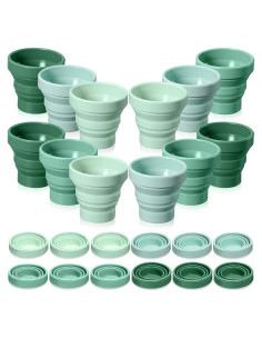 24 Tazas de Silicona Plegables Funnymoom para Camping 150 ml