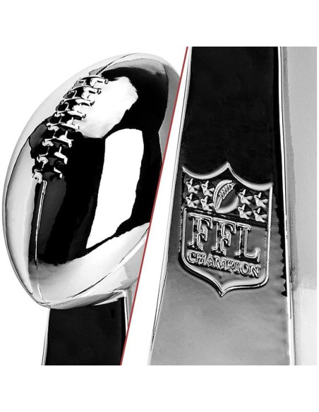 Trofeo de Fútbol Fantasía Spire Designs - Cromo 22.86 cm