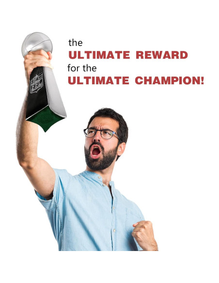 Trofeo de Fútbol Fantasía Spire Designs - Cromo 22.86 cm