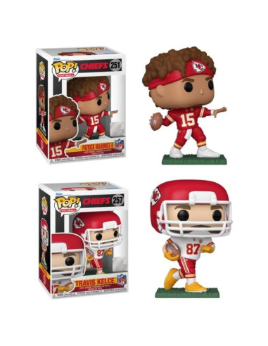 Funko Pop! Patrick Mahomes y Travis Kelce - Kansas City Chiefs