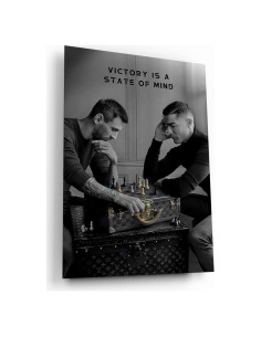 Póster de Ajedrez Messi vs Ronaldo en Lienzo 60x40 cm