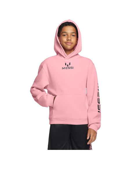 Sudadera con Capucha Messi para Niños 6 Rosa Caramelo