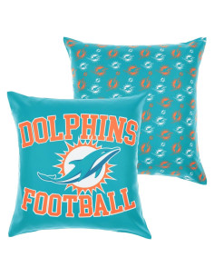 Set de 2 Fundas de Cojín FOCO NFL Miami Dolphins 45x45 cm