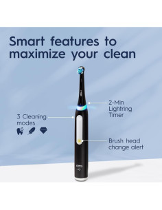 Cepillo de dientes eléctrico Oral-B iO G3.2Q6.2KD negro, 2 cabezales 2