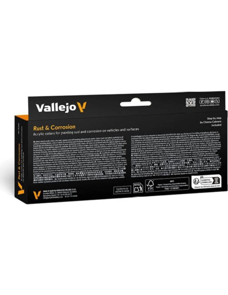 Set de Pinturas Acrílicas Vallejo Model Color Óxido 8x18ml