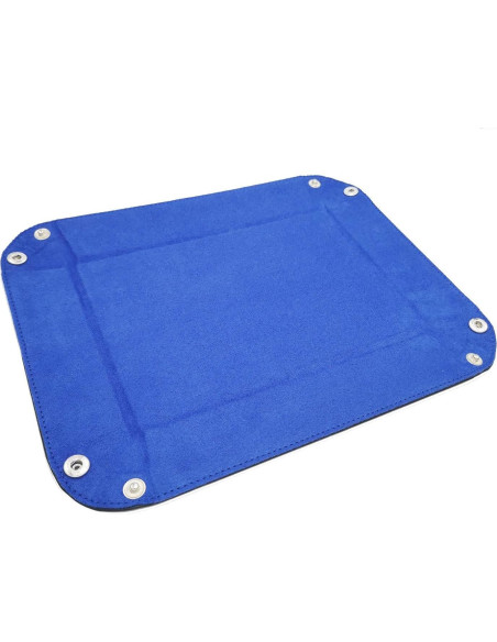 Bandeja Plegable para Dados Onwon de Cuero PU Azul 22.5x15cm Bandeja Plegable para Dados Onwon de Cuero PU Azul 22.5x15cm