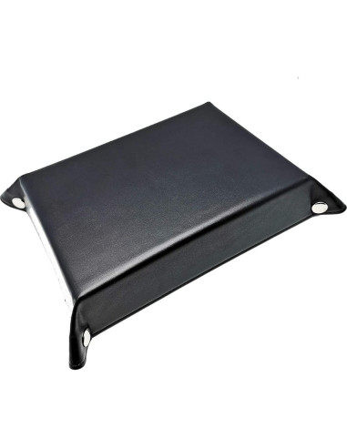 Bandeja Plegable para Dados Onwon de Cuero PU Azul 22.5x15cm