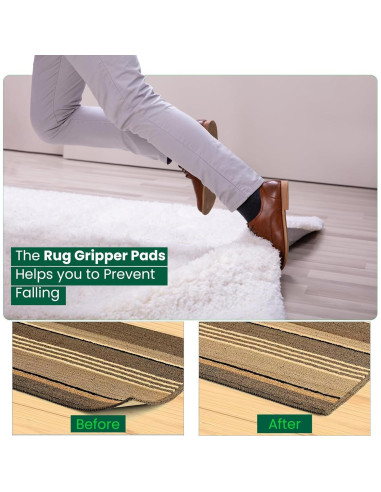 12 Almohadillas Antideslizantes para Alfombras Hot Stocks 2mm