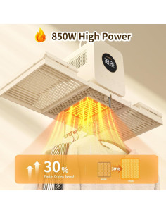 Secador de Ropa Portátil AlicHome Y6 Plus 850W Compacto 2