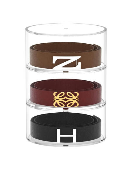 Organizador de Cinturones Acrílico FEMELI 5 Compartimentos 0.68 kg