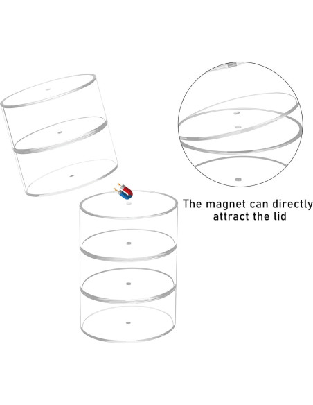 Organizador de Cinturones Acrílico FEMELI 5 Compartimentos 0.68 kg