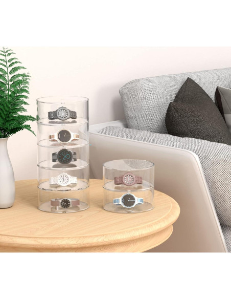 Organizador de Cinturones Acrílico FEMELI 5 Compartimentos 0.68 kg