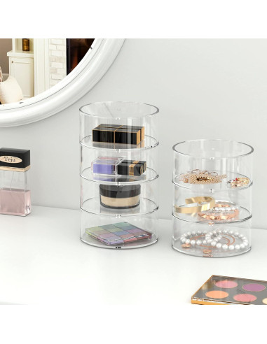 Organizador de Cinturones Acrílico FEMELI 5 Compartimentos 0.68 kg