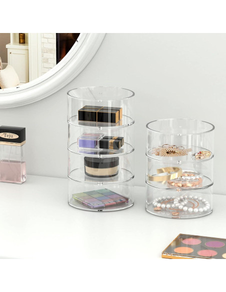 Organizador de Cinturones Acrílico FEMELI 5 Compartimentos 0.68 kg