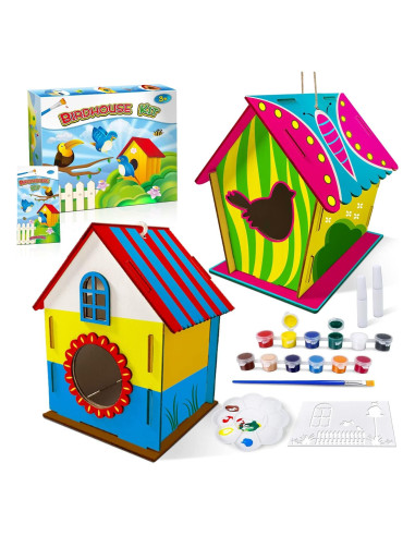 Kit de Manualidades Casa de Aves Heyzeibo 2 Pack DIY Niños