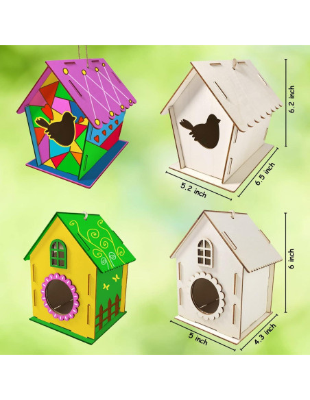 Kit de Manualidades Casa de Aves Heyzeibo 2 Pack DIY Niños Kit de Manualidades Casa de Aves Heyzeibo 2 Pack DIY Niños