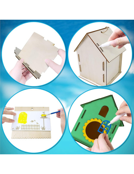 Kit de Manualidades Casa de Aves Heyzeibo 2 Pack DIY Niños Kit de Manualidades Casa de Aves Heyzeibo 2 Pack DIY Niños