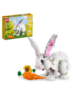 LEGO Creator 3 en 1 Conejo Blanco 31133 - Juguete STEM 258 Piezas