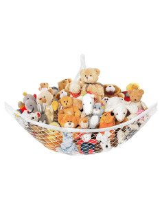 Hamaca de Almacenamiento para Juguetes Lazebox 182x127cm Blanca