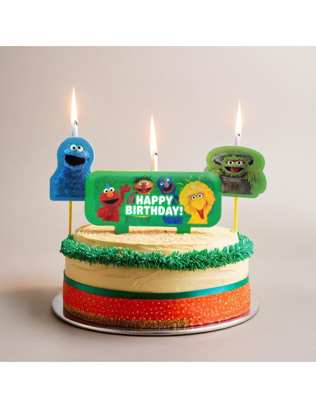 Juego de Velas de Cumpleaños Multicolor Amscan - 4 Pzs