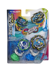Paquete Doble Beyblade Burst Rise Dragón de Roca D5 y Ogre O5 2