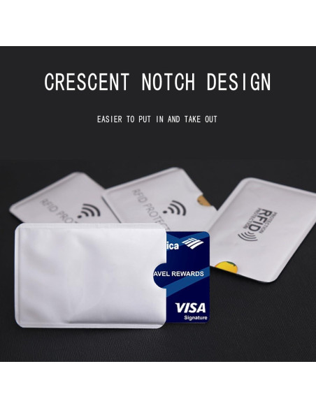 15PCS Manga Bloqueadora RFID Hakefyna para Tarjetas y Pasaportes