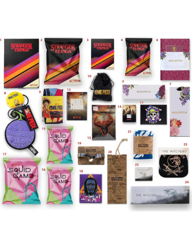 Caja de Regalo Calendario de Adviento Netflix Yume - 24 Artículos Coleccionables