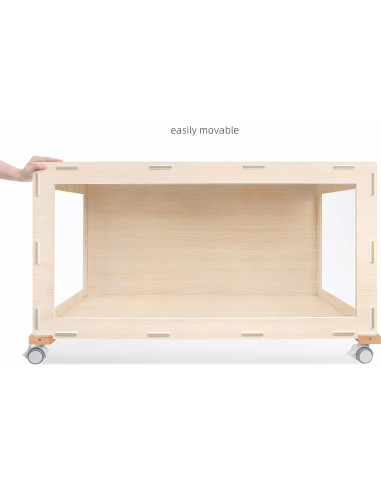 Rueda Universal de Suplemento Niteangel para Hamsters - Madera Clara