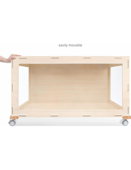 Rueda Universal de Suplemento Niteangel para Hamsters - Madera Clara Rueda Universal de Suplemento Niteangel para Hamsters - Madera Clara