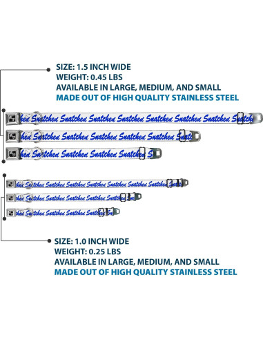 Collar para Perros Buckle-Down 24.1-33 cm con Hebilla de Seguridad