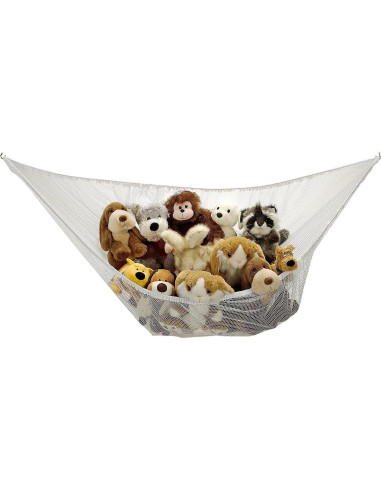Hamaca Jumbo para Juguetes Handy Laundry, Malla Blanca, 1.68m