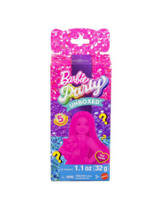 Muñeca Chelsea Barbie Fiesta Glam con 6 Sorprisas y Mascota