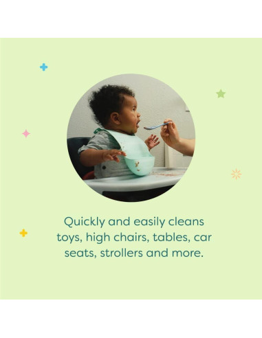 Limpiador de Juguetes y Sillas Altas Babyganics 482.8ml Paquete de 2