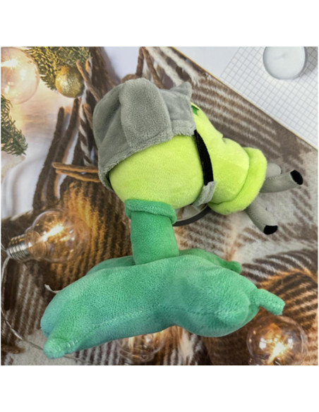 Juguete de Peluche Guisante Gatling PVZ JHESAO 18 cm Suave Juguete de Peluche Guisante Gatling PVZ JHESAO 18 cm Suave
