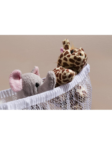 Hamaca Jumbo para Juguetes Handy Laundry, Malla Blanca, 1.68m