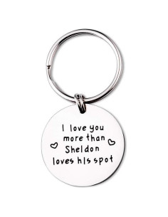 Llaveros para Parejas SUNSH Te Quiero Más que Sheldon