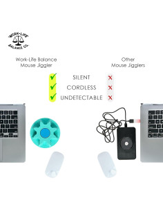 Jiggler de Ratón Mecánico Indetectable Aqua - Sin Software 2