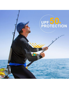 Mangas de Protección Solar UV SATINIOR 6 Pares para Deportes 2