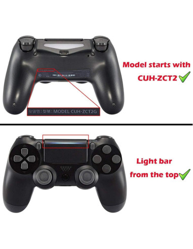 eXtremeRate Kit Completo de Botones para Controlador PS4 Negro