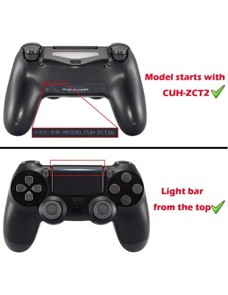 eXtremeRate Kit Completo de Botones para Controlador PS4 Negro