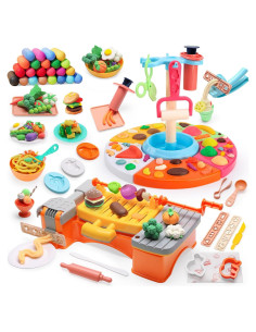 Juego de Masa de Color Crelloci para Pizza y Hamburguesas 24 Colores