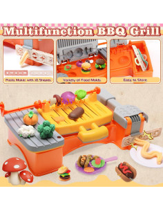 Juego de Masa de Color Crelloci para Pizza y Hamburguesas 24 Colores 2