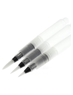 3 Plumas de Pincel de Acuarela Lind Kitchen 122mm Nylon